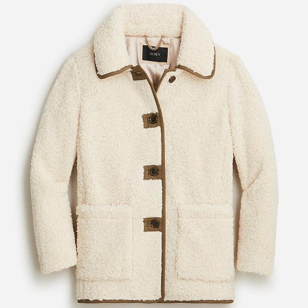 J. Crew Womens Teddy Sherpa Jacket XL